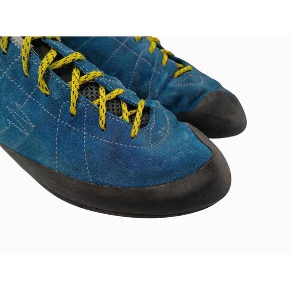 Scarpa Helix Shoes Mens Size 12.5 Suede Climbing Lace Up Comfort Made Italy 7000 - Picture 4 of 14